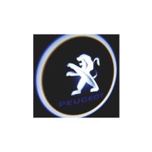Femex Peugeot Araçlar İçin Pilli Yapıştırmalı Kapı Altı Led Logo