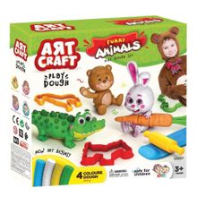 Fen Toys 03697 Art Craft Eğlenceli Hayvanlar 200 gr Hamur Seti