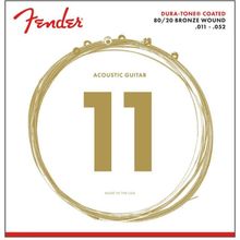 Fender 880CL 80/20 Dura Tone Coated Akustik Gitar Teli