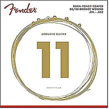Fender 880CL Coated 80/20 Bronze Akustik Gitar Teli