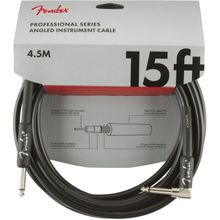 Fender Professional Düz/L Uç 4.5 m Siyah Enstrüman Kablo