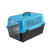 Ferplast Atlas 20 Küçük Mavi-Siyah 58x37x32 cm Kedi Taşıma Çantasım