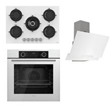 Ferre D064 - RS036 - XE63CB 3'lü Beyaz Ankastre Set