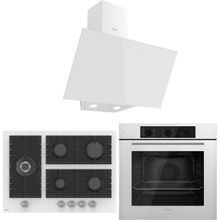 Ferre Flowart QBL62CB - BL136 - D078 Beyaz 3'lü Ankastre Set