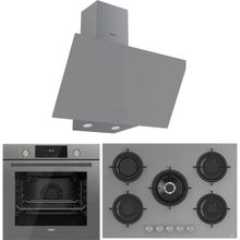 Ferre Flowart RS038 - QMS63CPR - D079 Gri 3'lü Ankastre Set