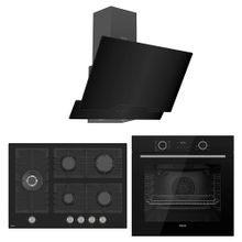Ferre Fryart Bl Modüler Serisi D063 - BL135 - XE63CS Siyah 3'lü Ankastre Set