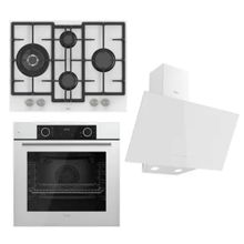 Ferre Fryart ED076 - XE63CB -D078 3'lü Beyaz Ankastre Set