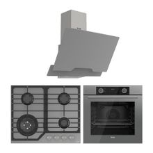 Ferre Fryart Nt Asimetrik D065 - NT028/W - XE63CPR Serisi Gri Ankastre Cam Set