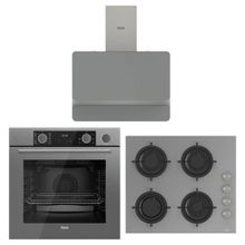 Ferre Fryart Steam XE64CPR - CS208 - D082 Gri 3'lü Ankastre Set