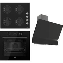 Ferre Fryart XE63CS - CS205 - D080 3'lü Siyah Ankastre Set