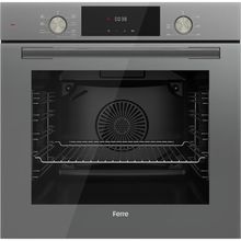 Ferre QMS63CPR Flowart Serisi 78 lt Gri Ankastre Fırın