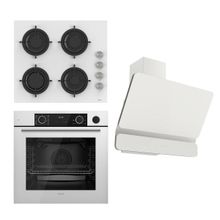 Ferre Steamart Fryart CS206 - XE64CB - D081 3'lü Beyaz Ankastre Set