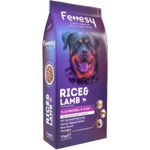 Fevesy 3 kg Kuzu Pirinç Yetişkin Köpek Maması