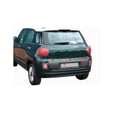 Fiat 500l Formlu Paslanmaz Çelik Krom Bagaj Alt Çıtası
