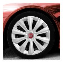Fiat Amblemli Gri 4'lü Takım 143 16 İnç Jant Kapağı