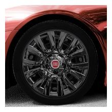 Fiat Amblemli Piano Black 4'lü Takım 206 15 İnç Jant Kapağı