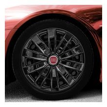 Fiat Amblemli Piano Black 4'lü Takım 213 16 İnç Jant Kapağı