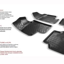 Fiat Palio Siyah 3D Oto Paspas Seti
