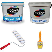 Filli Boya Momento Silan Silikonlu 15 lt + Tavan Boyası 17,5 kg Aydan İç Cephe Duvar Boyası