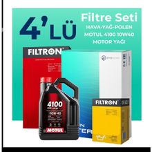 Filtron Alfa Romeo 147 1.6 TS Motul Motor Yağlı 2001-2010 4'lü Bakım Seti