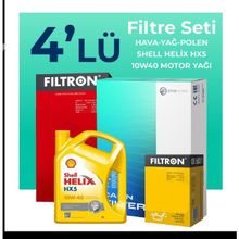 Filtron Alfa Romeo 147 1.6 TS Shell Motor Yağlı 2001-2010 4'lü Filtre Bakım Seti