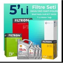 Filtron Amarok 2.0 Dizel Shell Motor Yağlı 2010-2017 5'li Bakım Seti