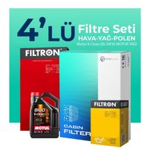 Filtron Audi A5 2.0 Dizel Motul Motor Yağlı 2008-2017 4'lü Bakım Seti
