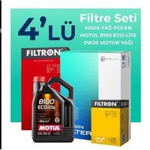 Filtron Audi Q2 1.0 TFSI Motul Motor Yağlı 2016-2023 4'lü Bakım Seti