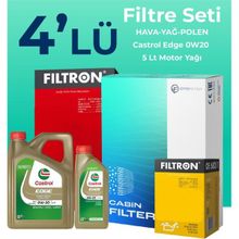 Filtron Audi Q3 35 TFSI Castrol Motor Yağlı 2018-2023 4'lü Bakım Seti