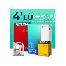 Filtron BMW 1.16 İ Shell Motor Yağlı 2005-2007 4'lü Bakım Seti