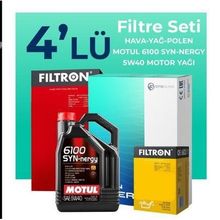Filtron Fiat Idea 1.3 Dizel Motul Motor Yağlı 2004-2010 4'lü Filtre Bakım Seti