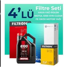 Filtron Honda Accord 2.4 Benzin Motul Motor Yağlı 2002-2007 4'lü Filtre Bakım Seti