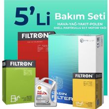Filtron Honda CR-V 2.2 Dizel Shell Motor Yağlı 2006-2011 5'li Filtre Bakım Seti
