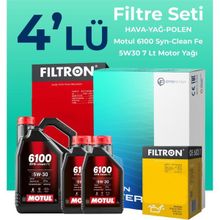 Filtron Isuzu D-Max 1.9 Motul Motor Yağlı 2017-2023 4'lü Filtre Bakım Seti