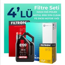 Filtron Jaguar S-TYPE 2.7 Dizel Motul Motor Yağlı 2000-2008 4'lü Filtre Bakım Seti