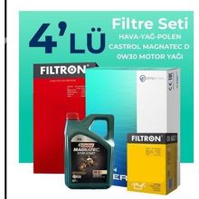 Filtron Kia Ceed 1.0 Castrol Motor Yağlı 2019-2022 4'lü Filtre Bakım Seti
