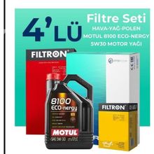Filtron Kia Rio 1.2 MPI Motul Motor Yağlı 2017-2022 4'lü Filtre Bakım Seti