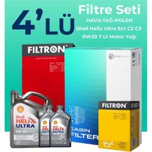 Filtron Land Rover Evoque 2.0 Dizel Shell Motor Yağlı 2014-2020 4'lü Filtre Bakım Seti