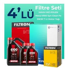 Filtron Mazda BT-50 2.5 Dizel Motul Motor Yağlı 2007-2015 4'lü Filtre Bakım Seti