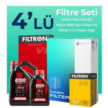 Filtron Mercedes E 200 CGI Motul Motor Yağlı 2010-2013 4'lü Filtre Bakım Seti