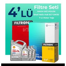 Filtron Mercedes E 300 Shell Motor Yağlı 2016-2021 4'lü Filtre Bakım Seti
