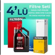 Filtron Nissan Note 1.5 Dizel Motul Motor Yağlı 2013-2016 4'lü Filtre Bakım Seti