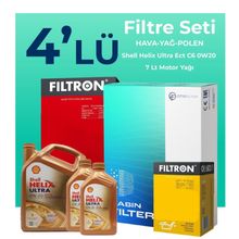 Filtron Range Rover Sport 2.0 Benzinli Shell Motor Yağlı 2017-2023 4'lü Filtre Bakım Seti