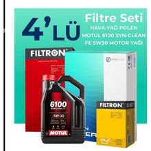 Filtron Renault Modus 1.6 Motul Motor Yağlı 2004-2009 4'lü Filtre Bakım Seti