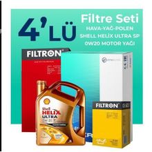 Filtron Seat Leon 1.5 TSI Shell Motor Yağlı 2020-2024 4'lü Filtre Bakım Seti