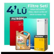 Filtron Suzuki Swift 1.5 Shell Motor Yağlı 2005-2010 4'lü Filtre Bakım Seti