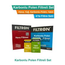 Filtron VW Polo 1.4 TDI Dizel 2014-2017 Hava Yağ Yakıt Karbonlu Polen Filtre Bakım Seti