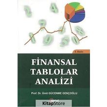 Finansal Tablolar Analizi - Ümit Gücenme Gençoğlu