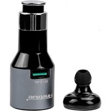 FineBlue Car-Blue 2 in 1 2.4A Gri Bluetooth Kulaklık ve Şarj Başlığı
