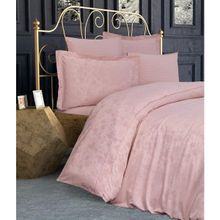 Finezza 1188 200x220 cm 6 Parça Rita Bambu Jakar Kumaş Pudra Çift Kişilik Nevresim Takımı